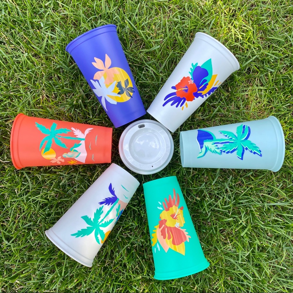 Starbucks 6 Reusable Hot Cups